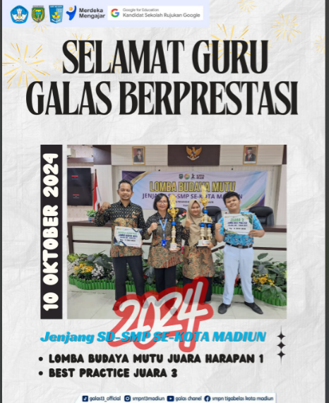 JUARA LOMBA BUDAYA MUTU JUARA HARAPAN 1 DAN BEST PRAKTICE JUARA 3